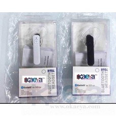 OkaeYa- H904 Bluetooth Headset (Black and white)